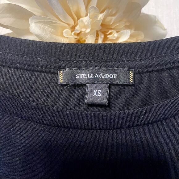 Stella and Dot Belle Black Lace Bell Sleeve Blouse XS - Picture 11 of 12